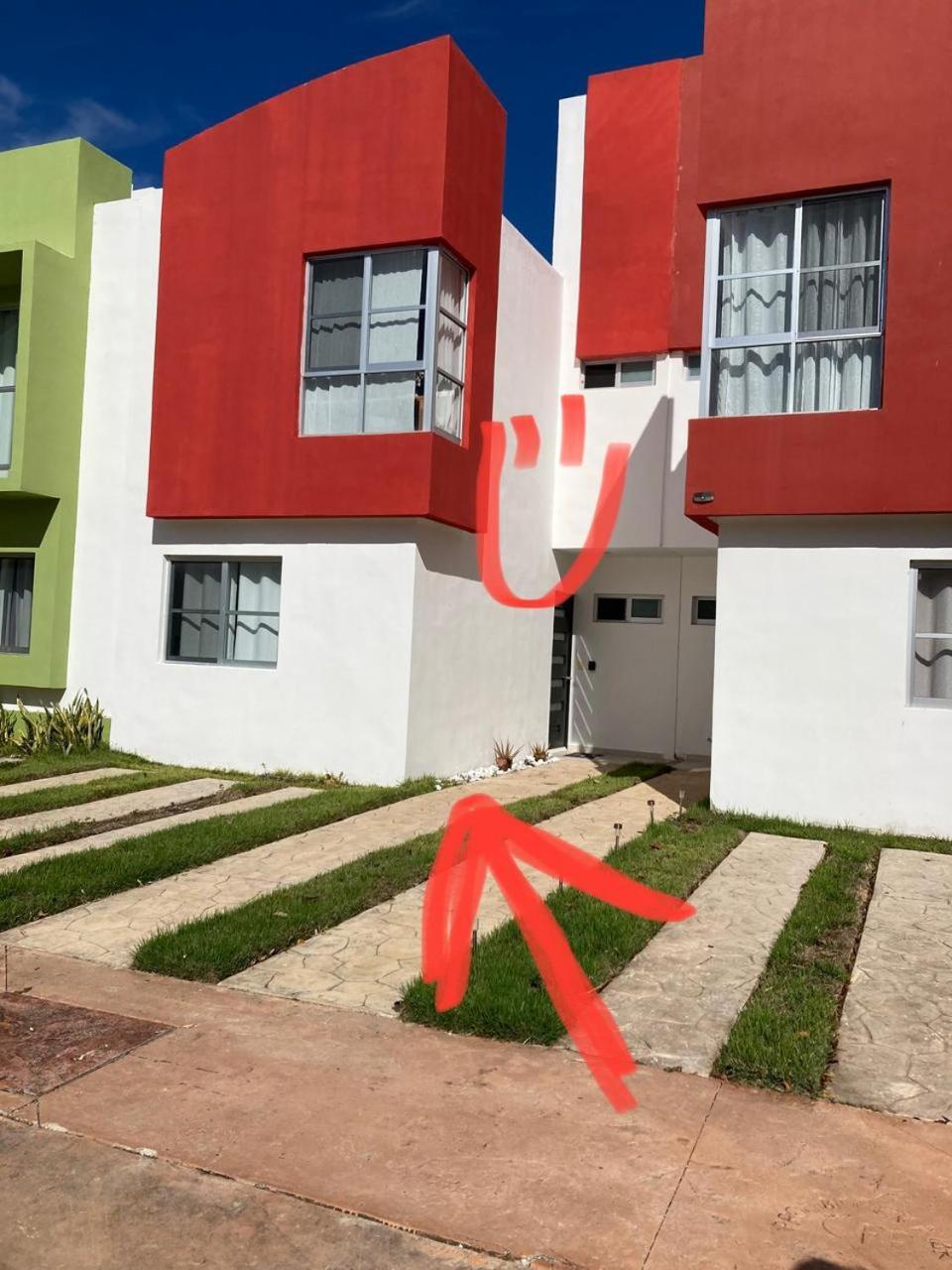 プエルト・モレロス La Casita De Marceヴィラ エクステリア 写真